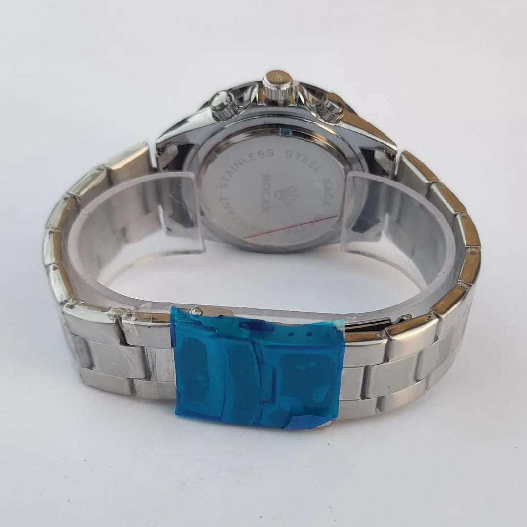 Stainless Steel Chronograph Wrist Watch for Men