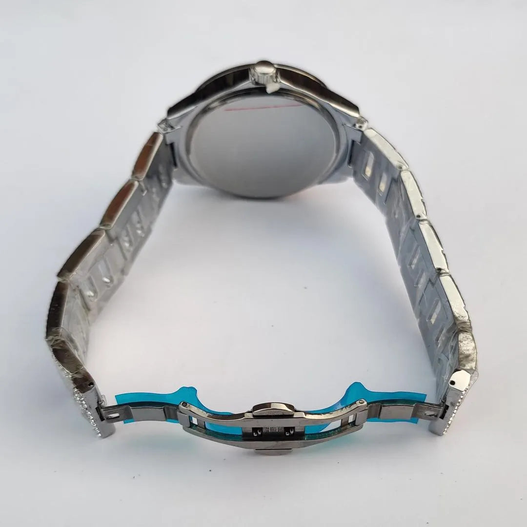 Stainless Steel Crystal Watch for Men