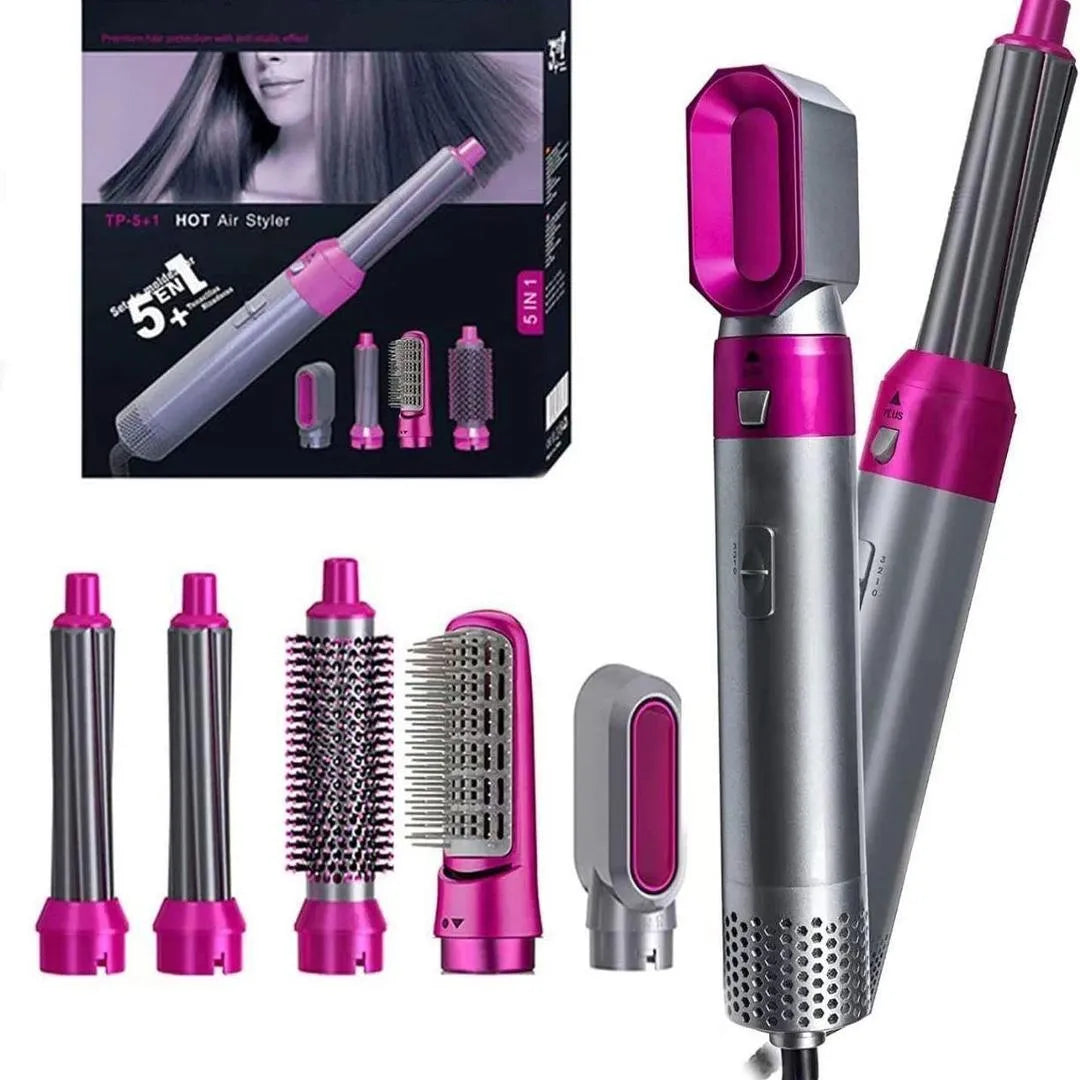 5-in-1 Hair Dryer Brush for Curling, Straightening & Volume