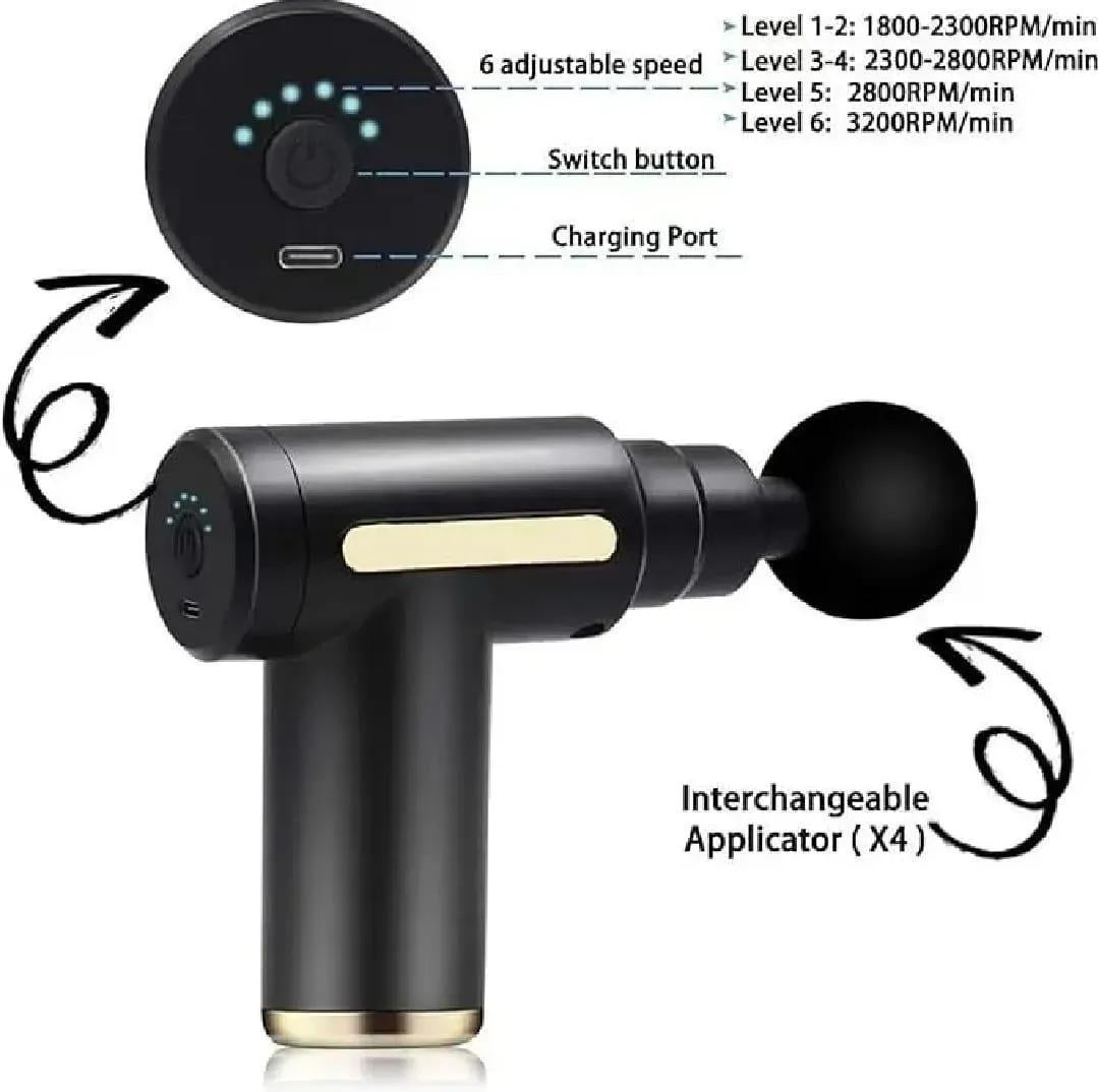 USB Rechargeable Hair Trimmer with 5 Attachments