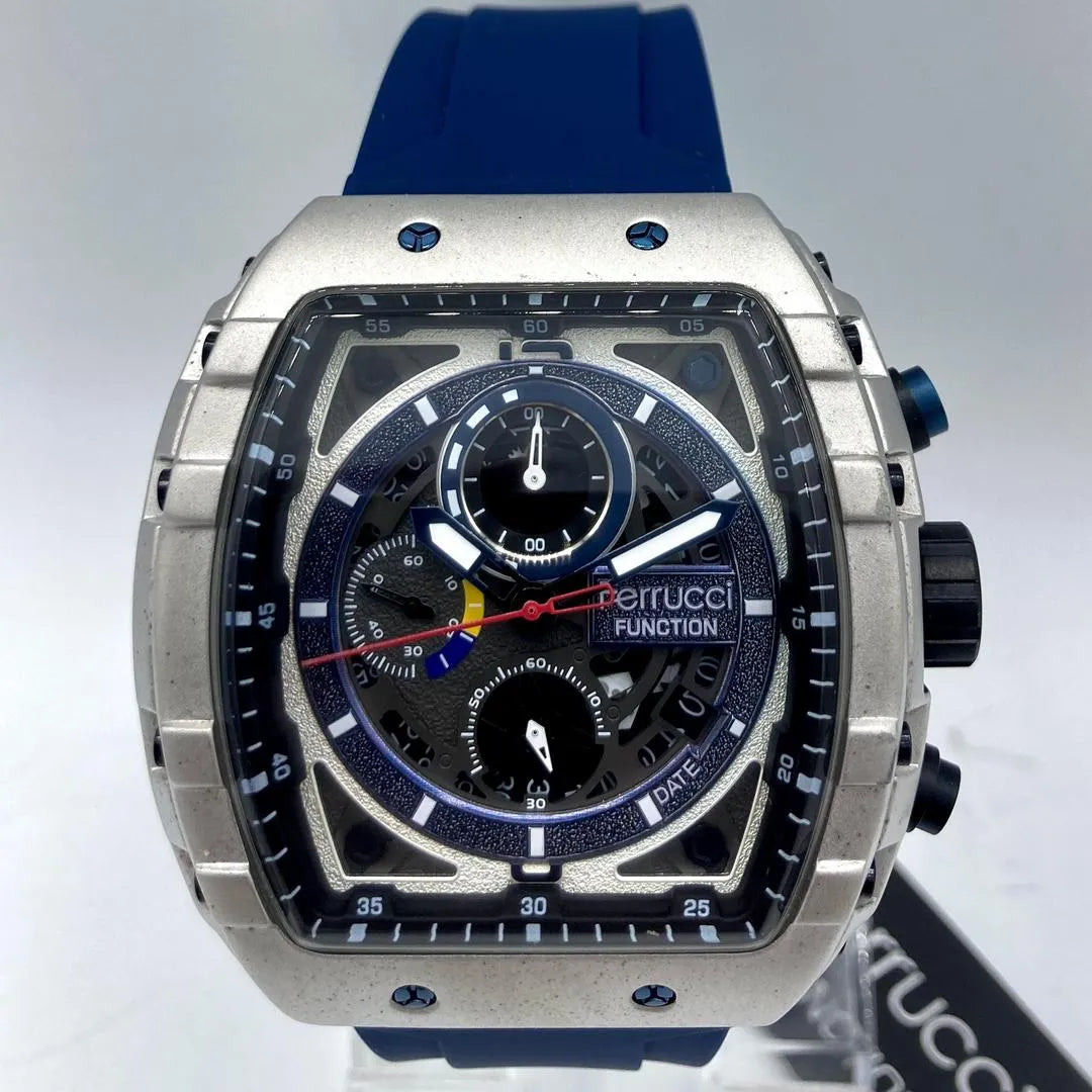 Ferrucci Function Chronograph Watch Blue Strap Quartz