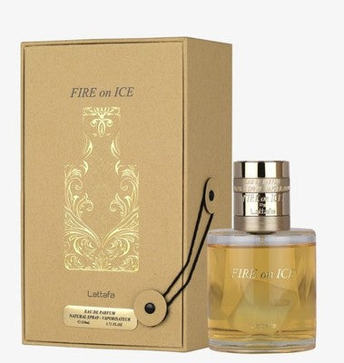 Lattafa Fire on Ice Eau De Parfum Spray 3.7oz 109ml Unisex Long-Lasting Scent