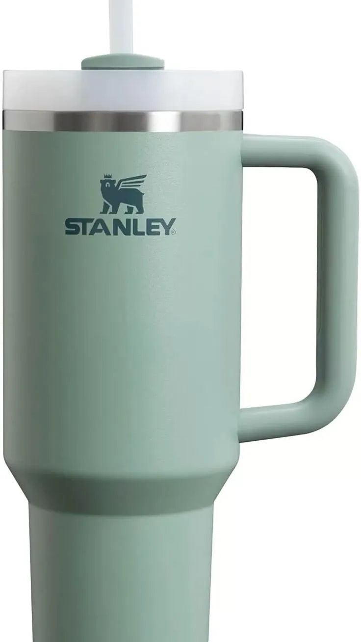 Stanley Style Tumbler With Handle & Straw – Premium Stainless Steel Travel Mug for Hot & Cold Drinks Outdoor Hydration Water Bottle