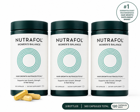 Nutrafol Women’s Balance Hair Growth Supplement – 120 Capsules (Pack of 3) |