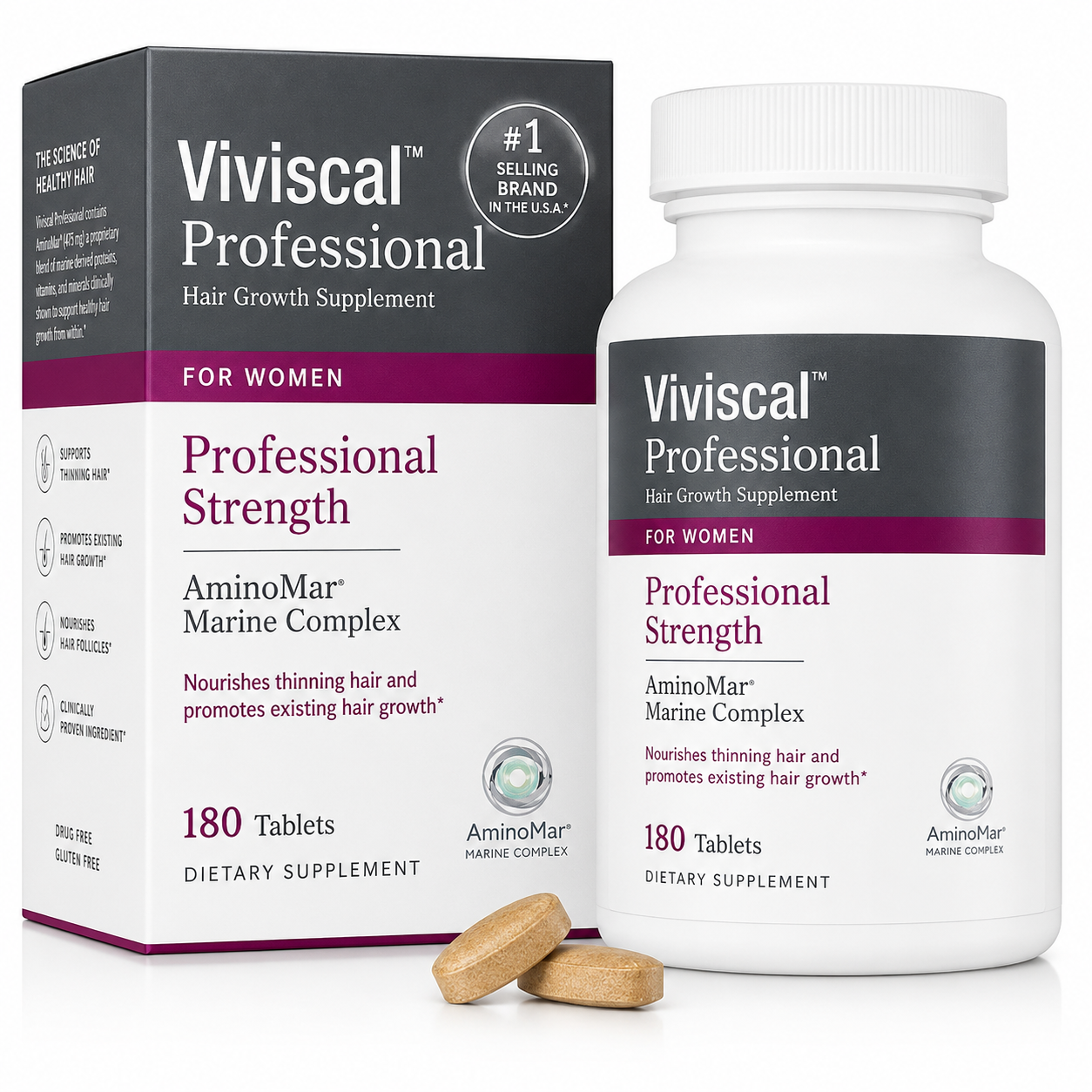 Viviscal Professional Hair Growth Supplement for Women – 180 Tablets