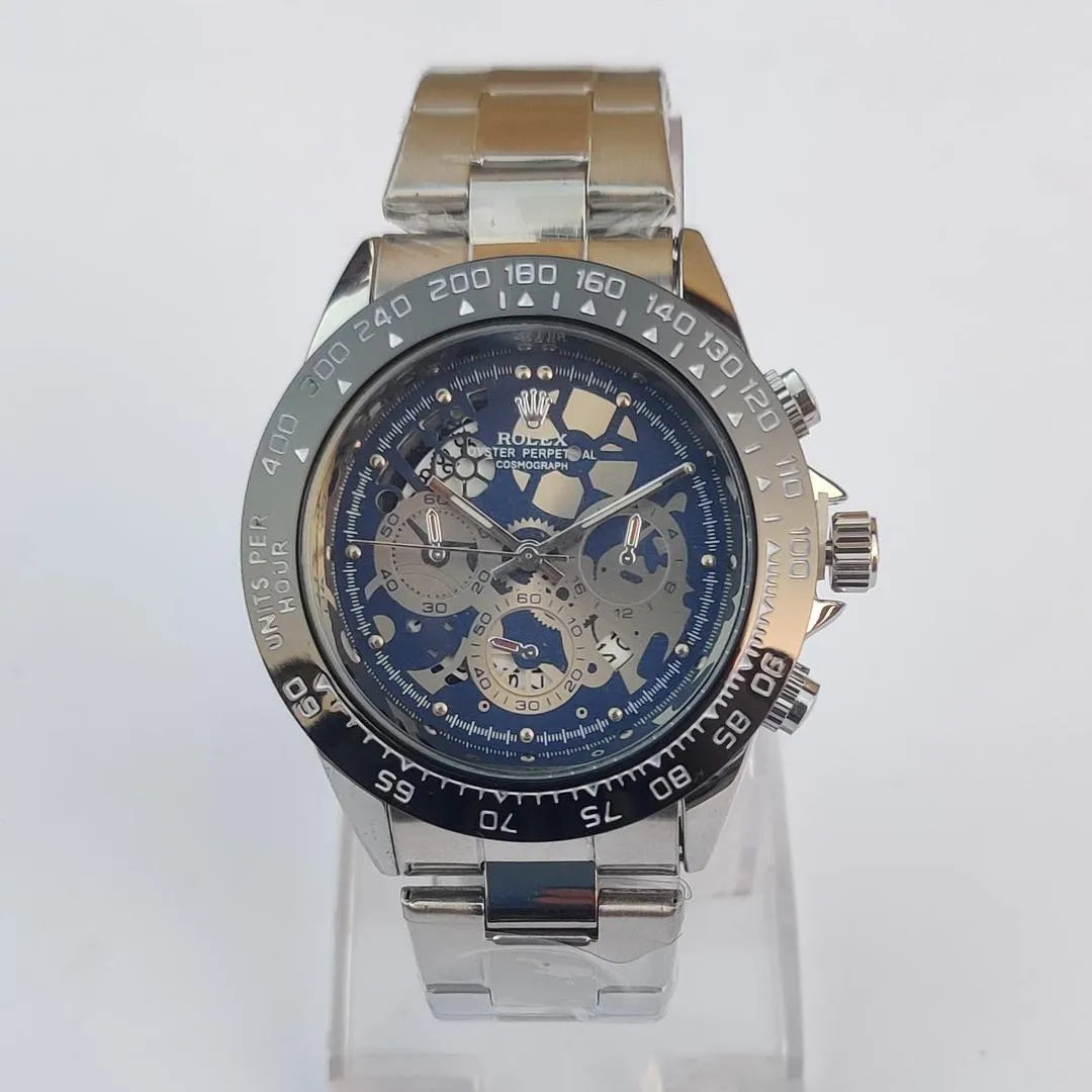 Stainless Steel Chronograph Wrist Watch for Men