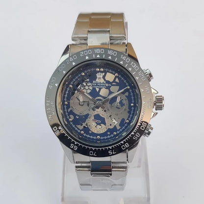 Stainless Steel Chronograph Wrist Watch for Men
