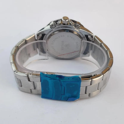 Stainless Steel Chronograph Wrist Watch for Men