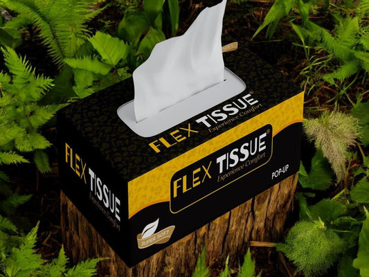 12 Pack Black Yellow Pop-Up Tissue Boxes for Home Office