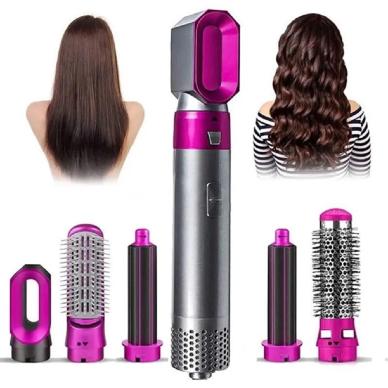 5-in-1 Hair Dryer Brush for Curling, Straightening & Volume