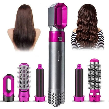 5-in-1 Hair Dryer Brush for Curling, Straightening & Volume