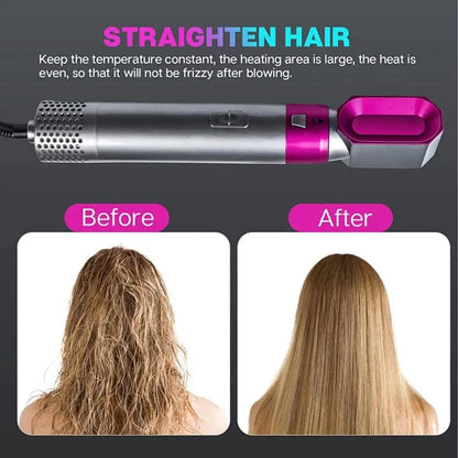 5-in-1 Hair Dryer Brush for Curling, Straightening & Volume