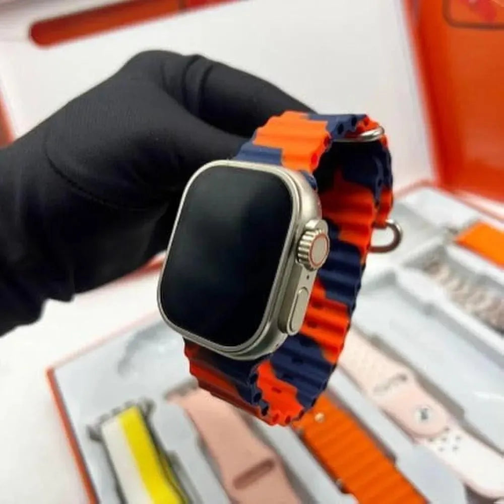 7 in 1 Smart Watch with 7 Straps for Men