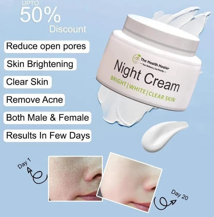 Whitening Night Cream for All Skin Types