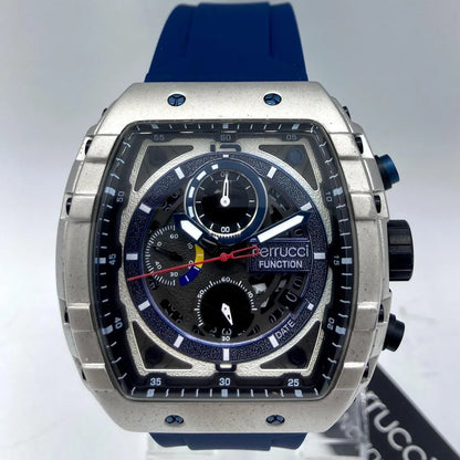 Ferrucci Function Chronograph Watch Blue Strap Quartz