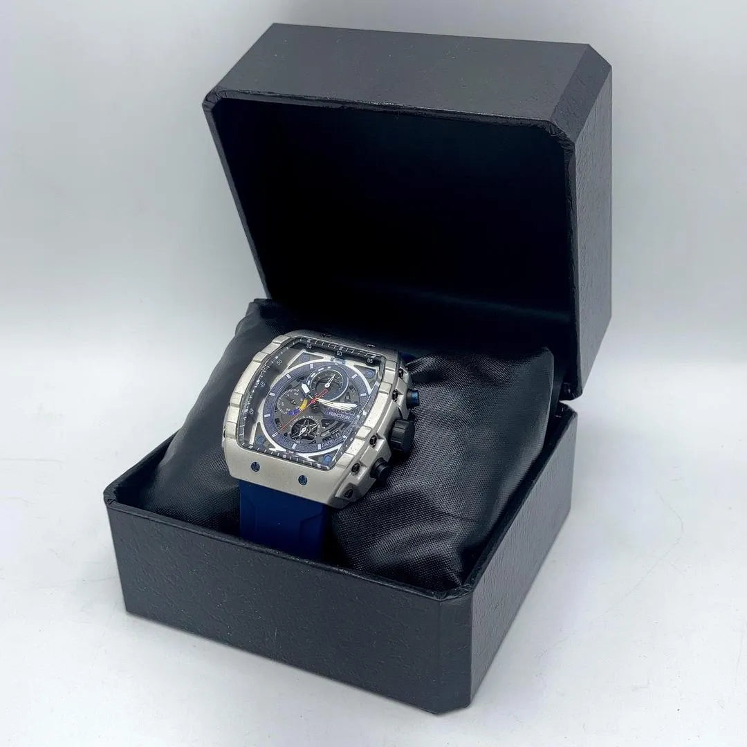 Ferrucci Function Chronograph Watch Blue Strap Quartz