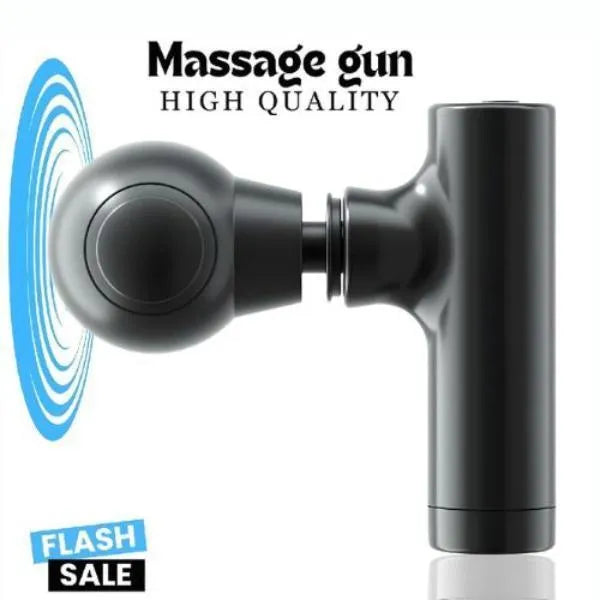 Rechargeable Mini Massage Gun Black ABS