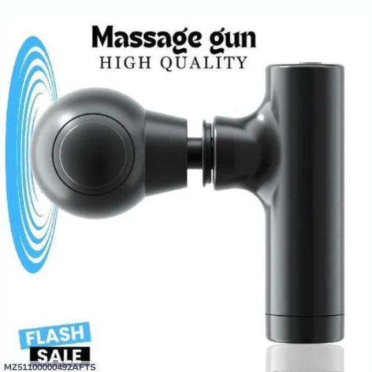 Rechargeable Mini Massage Gun Black ABS
