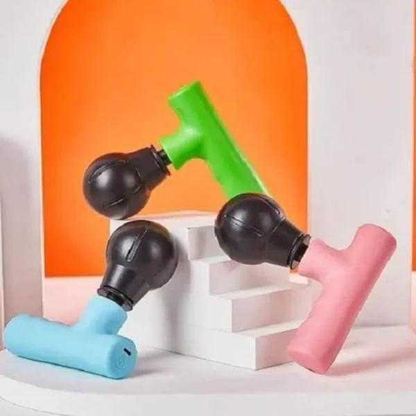 Rechargeable Mini Massage Gun Black ABS