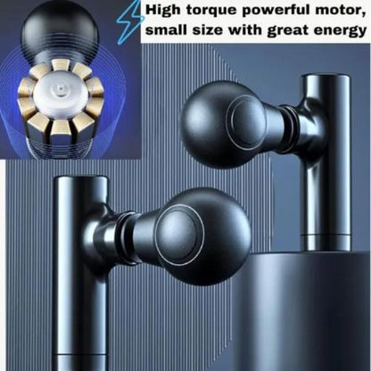 Rechargeable Mini Massage Gun Black ABS
