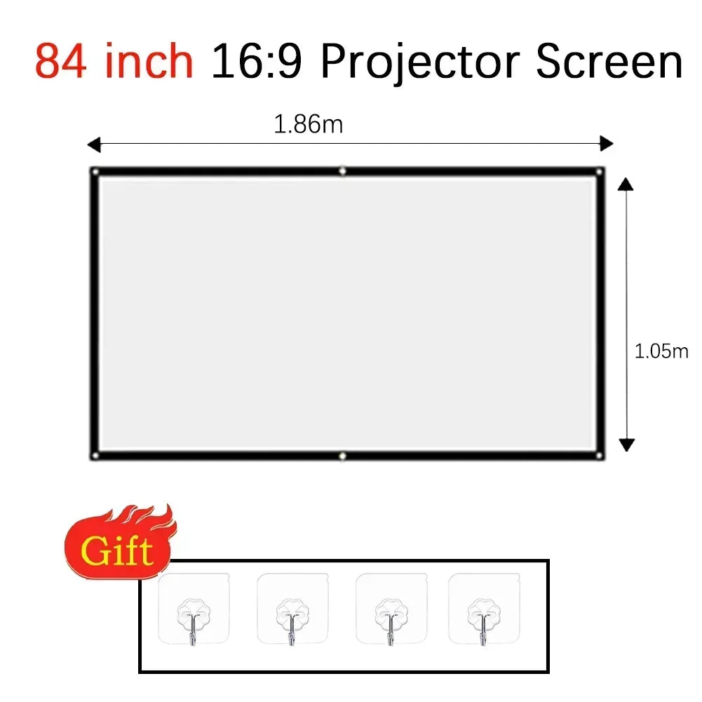 LumiScreen™ ALR Portable Projector Screen ☀️🎬 Bright Picture, Even in Daylight