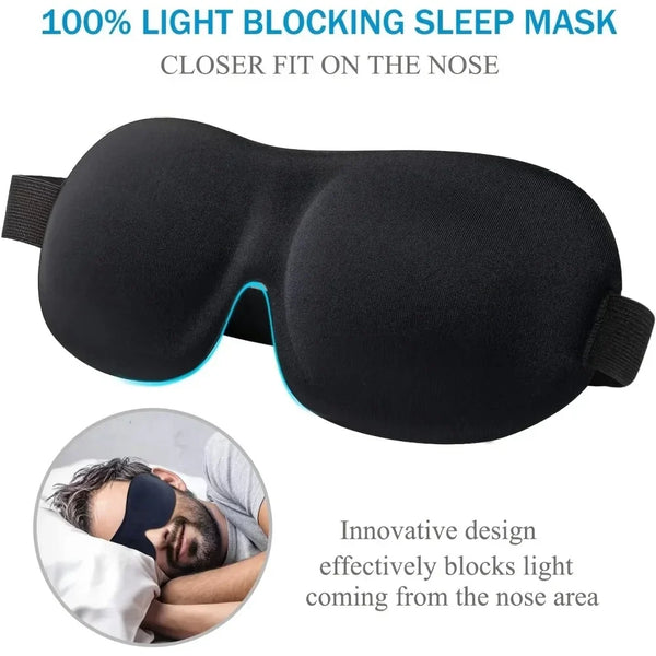 3D Memory Foam Sleep Mask Soft Travel Eye Cover