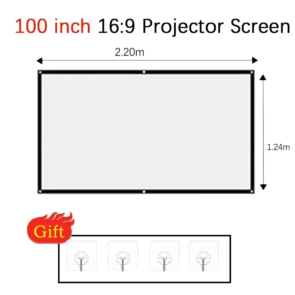 LumiScreen™ ALR Portable Projector Screen ☀️🎬 Bright Picture, Even in Daylight