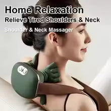 Hand Shoulder and Neck Massager Cervical Spine Massager Trapezius Neck Massager Hot Compress Electric Cervical