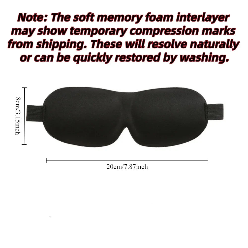 3D Memory Foam Sleep Mask Soft Travel Eye Cover