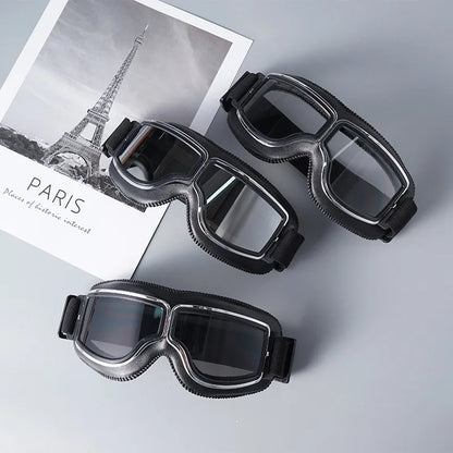 RetroRide™ OTG Goggles 🏍️ — Fits Over Glasses, Vintage Style
