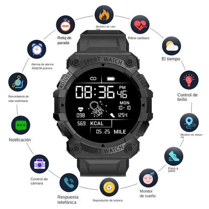 Pro Fit Sport Smartwatch Heart Rate, Blood Pressure & Fitness Tracker