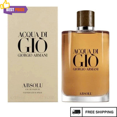 Acqua Di Gio Absolu by Giorgio Armani EDP 
Spray Men 6.7 oz 200 ml