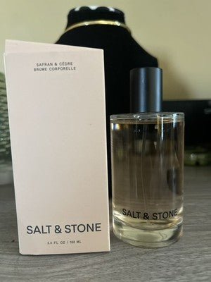 Salt & Stone Body Mist, Saffron & Cedar Scent, for Women and Men 3.4 fl oz