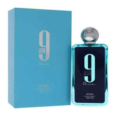 9 am Dive by Afnan 3.4 oz EDP Cologne Perfume Unisex New In Box