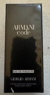 Armani Code Eau De Toilette 
100ml/3.4oz Giorgio Armani New-Sealed