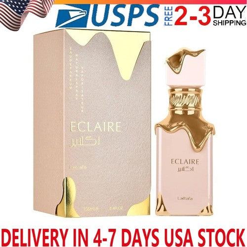 US Stock Ship-Eclaire By Lattafa 3.4oz Eau De Parfum for Everyone NEW SEALED Box